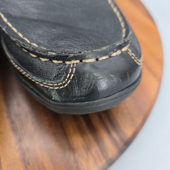 Cole Haan Shoes Mens 14 M Black Leather Tucker Venetian Moc Toe Casual Loafers - Picture 6 of 9